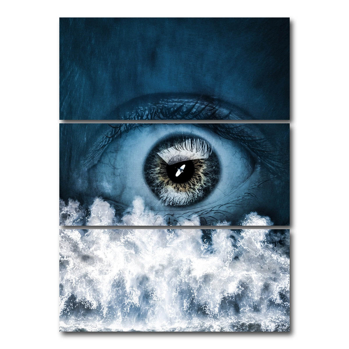 AUTO-MOCKUP WHITE | Blue eye | 3 Piece | Gallery Wrap Canvas | group=8x18_stacked