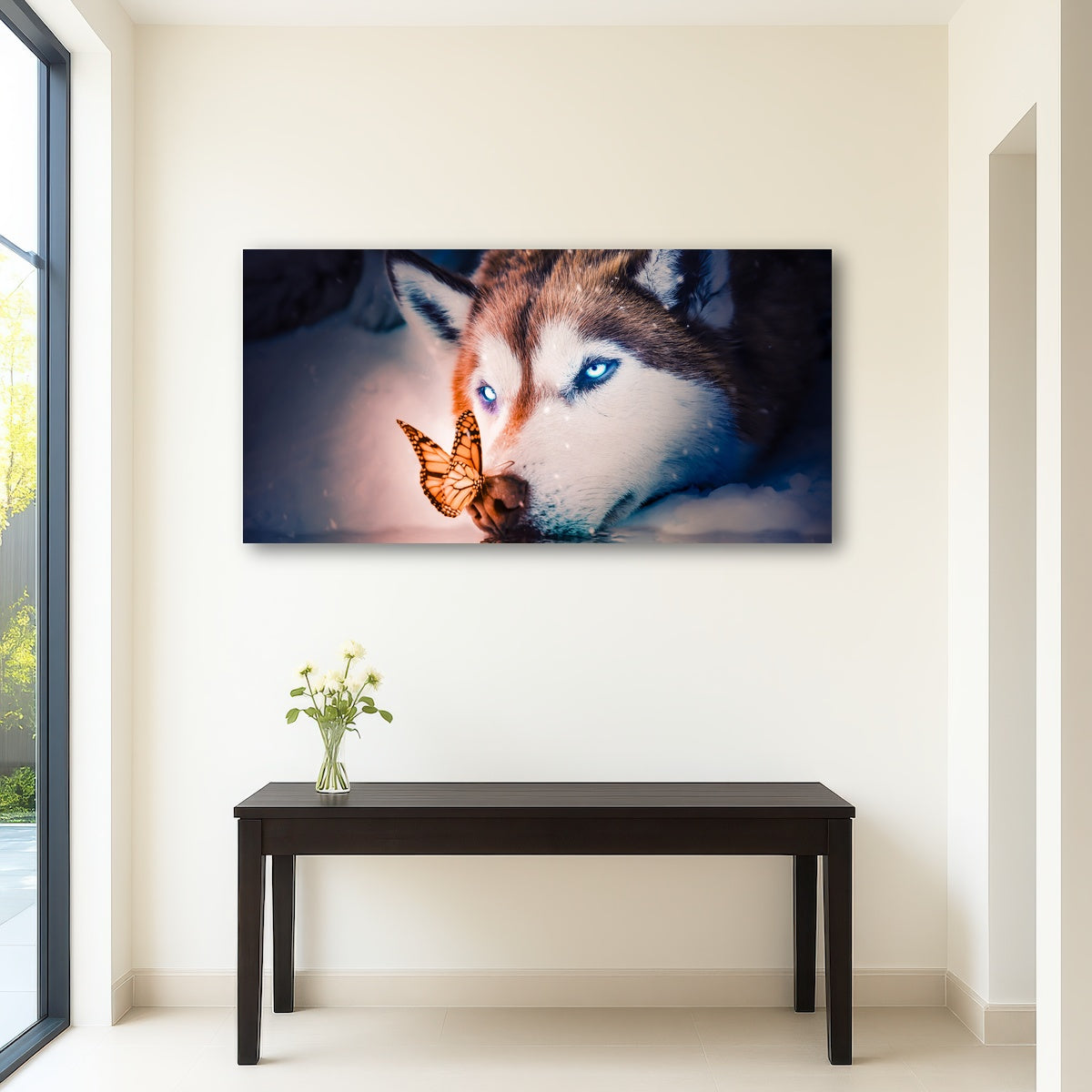 AUTO-MOCKUP ROOM | Blue eyes wolf
