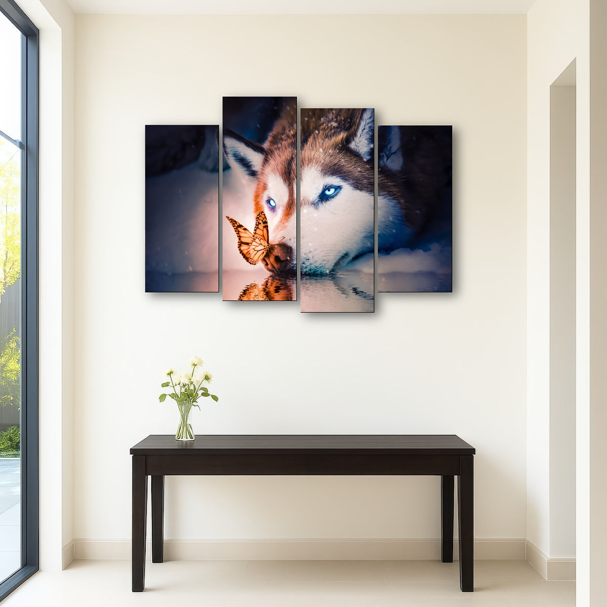 AUTO-MOCKUP ROOM | Blue eyes wolf