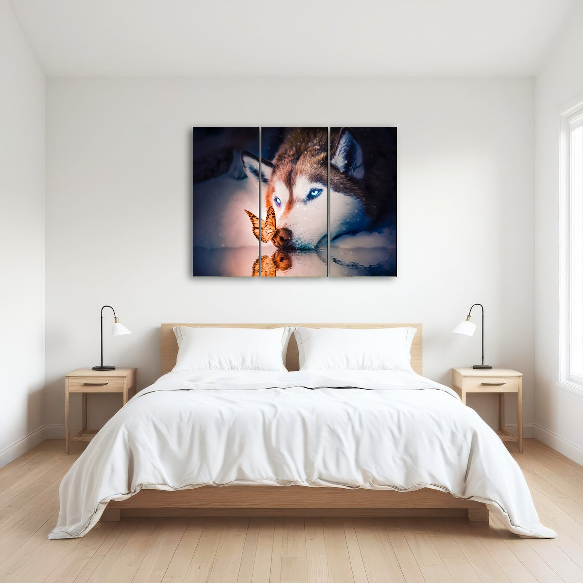 AUTO-MOCKUP ROOM | Blue eyes wolf