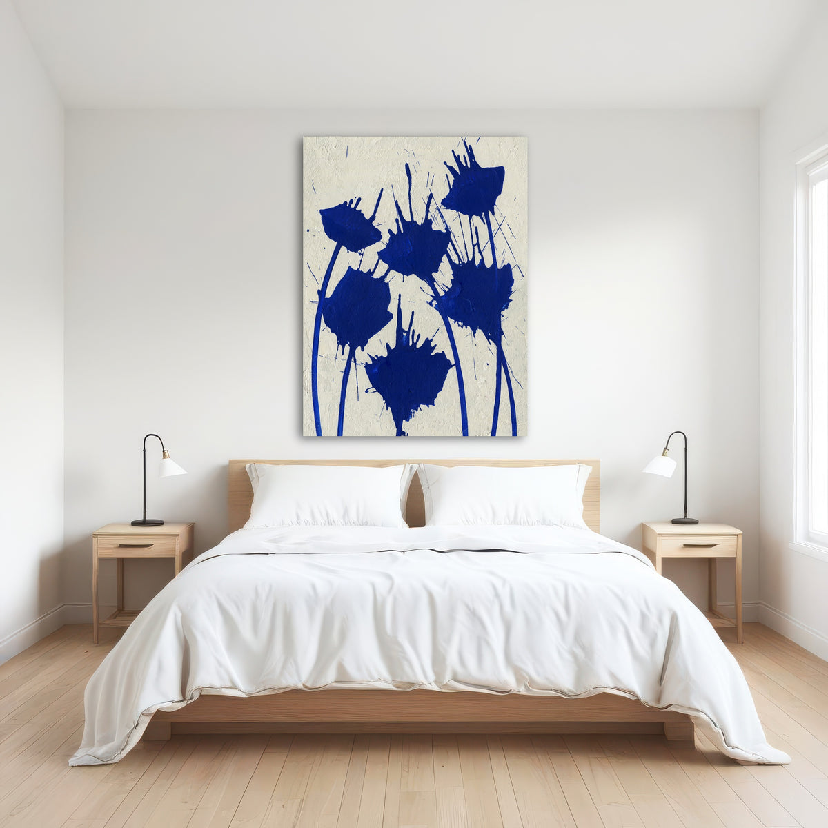 AUTO-MOCKUP ROOM | Blue flowers