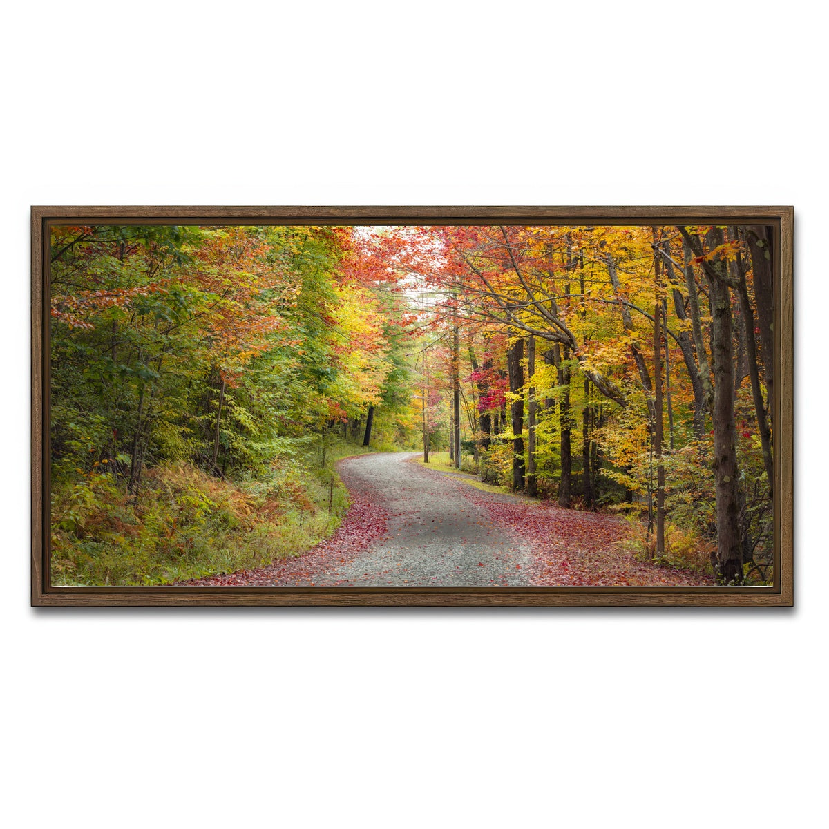 AUTO-MOCKUP WHITE | Blueberry Lane | 1 Piece | Walnut Framed Canvas | group=2x1