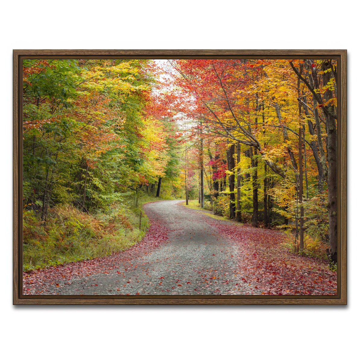 AUTO-MOCKUP WHITE | Blueberry Lane | 1 Piece | Walnut Framed Canvas | group=4x3