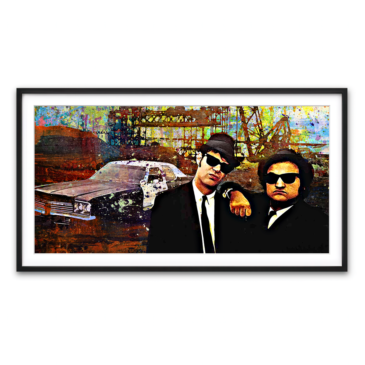 Framed Print 2x1 Black