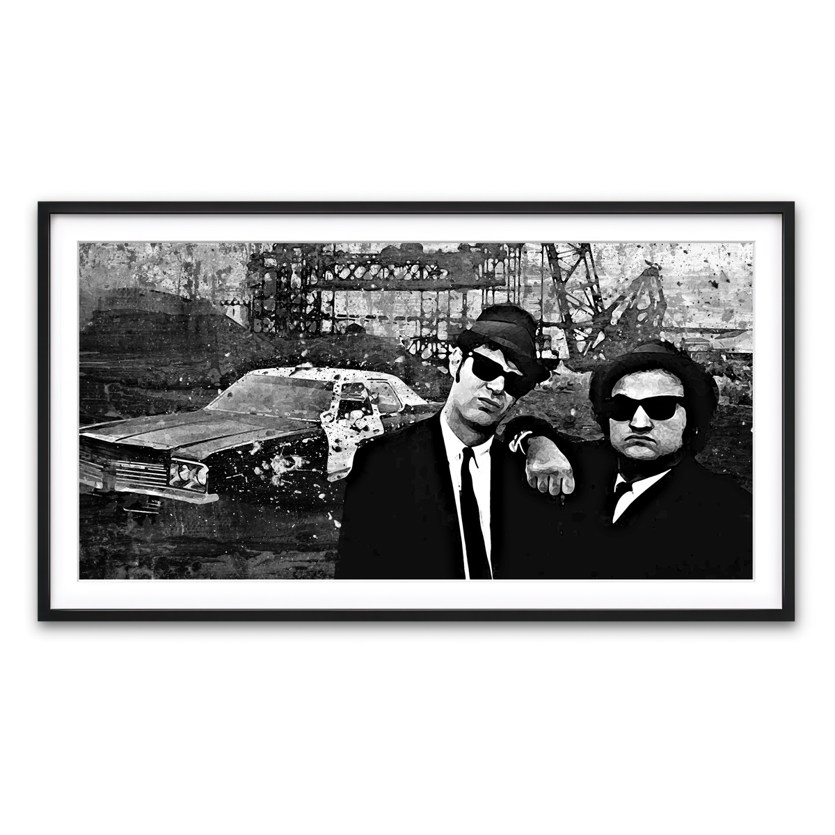Framed Print 2x1 Black
