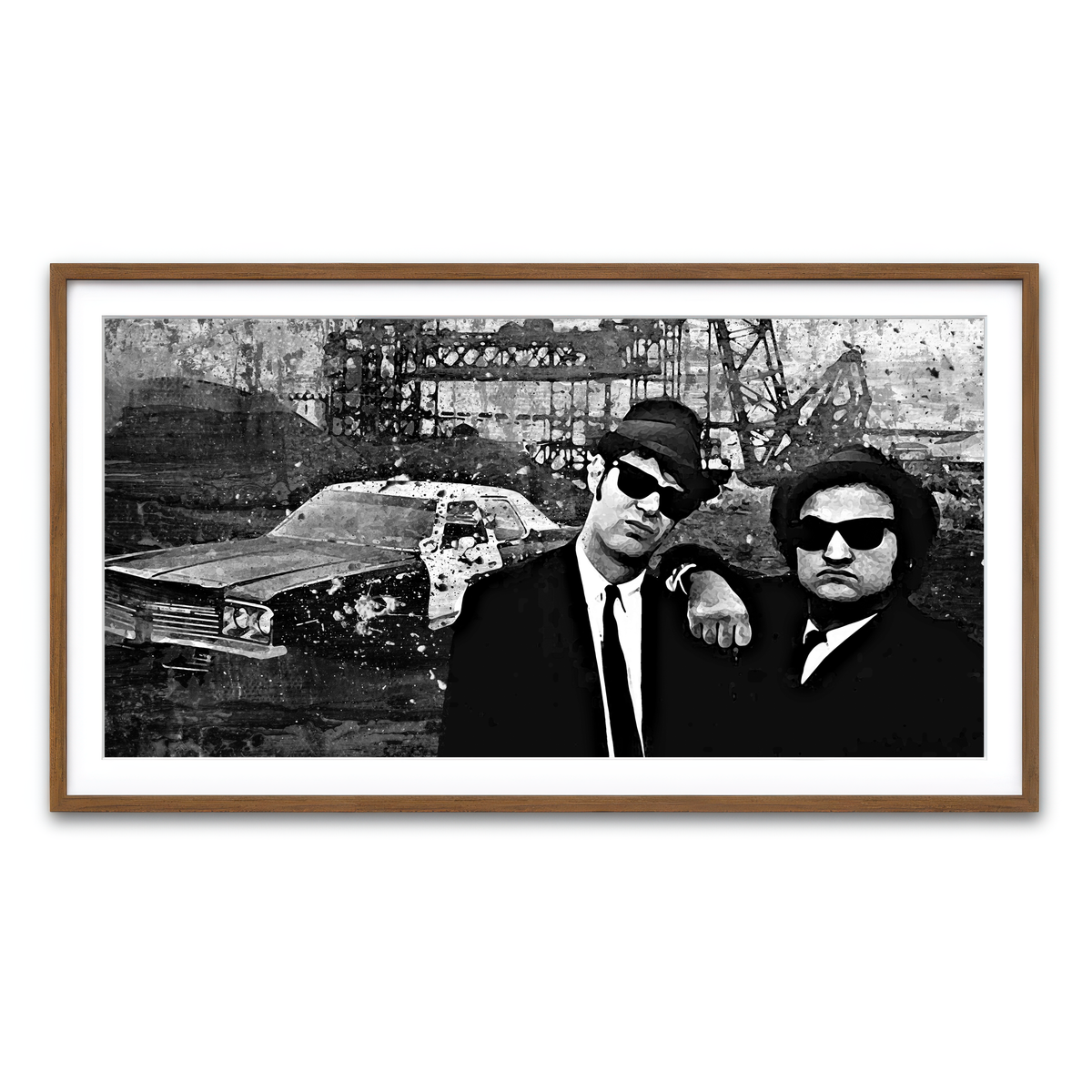 Framed Print 2x1 Walnut