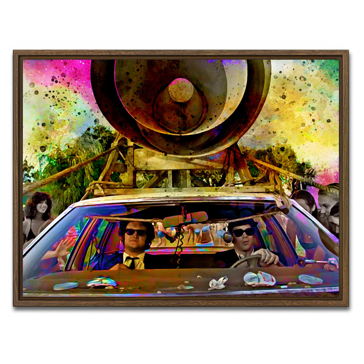 AUTO-MOCKUP WHITE | Bluesmobile | 1 Piece | Walnut Framed Canvas | group=4x3