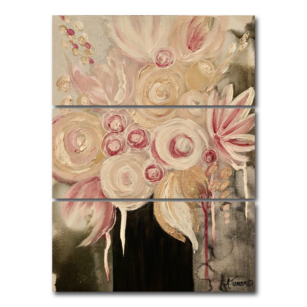 AUTO-MOCKUP WHITE | Blush | 3 Piece | Gallery Wrap Canvas | group=8x18_stacked