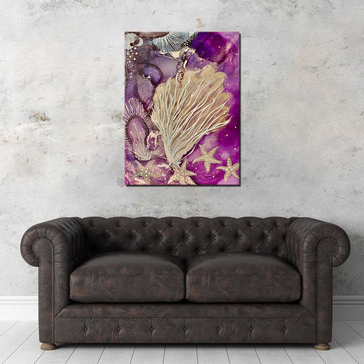 Blushing Reef Il Wall Art