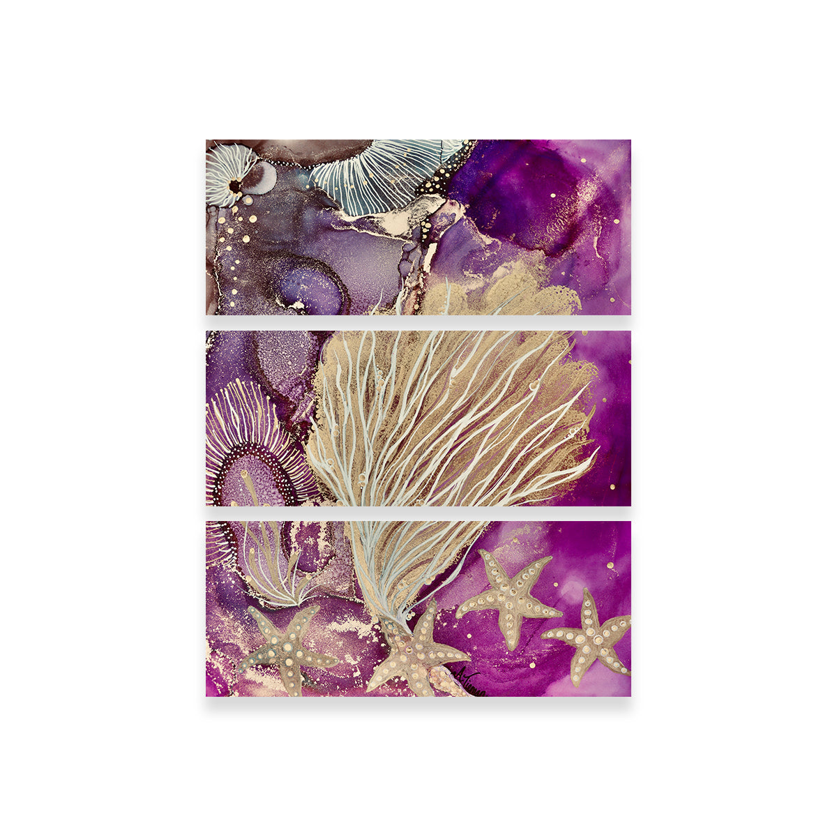 Blushing Reef Il Wall Art