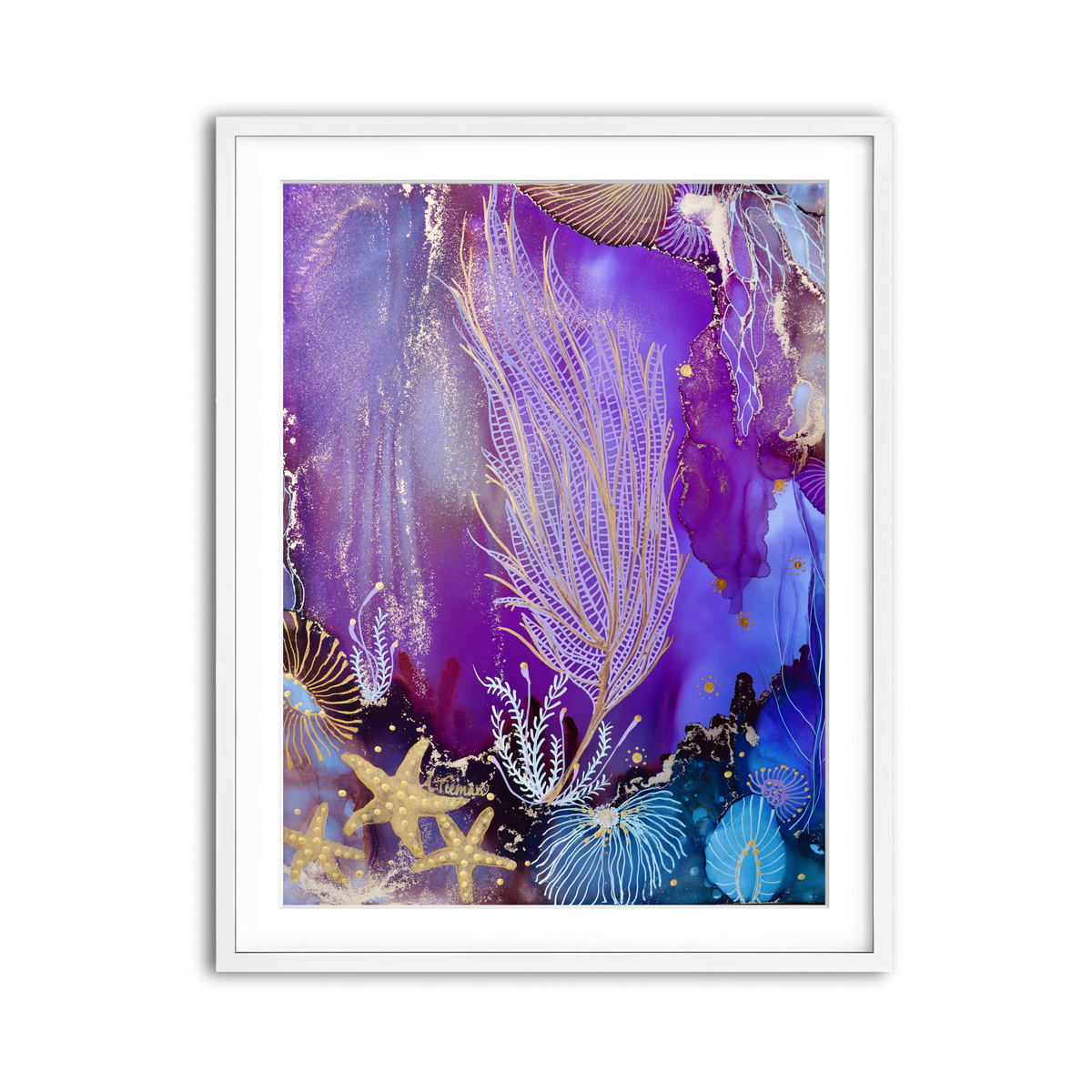 Framed Print 3x4 White