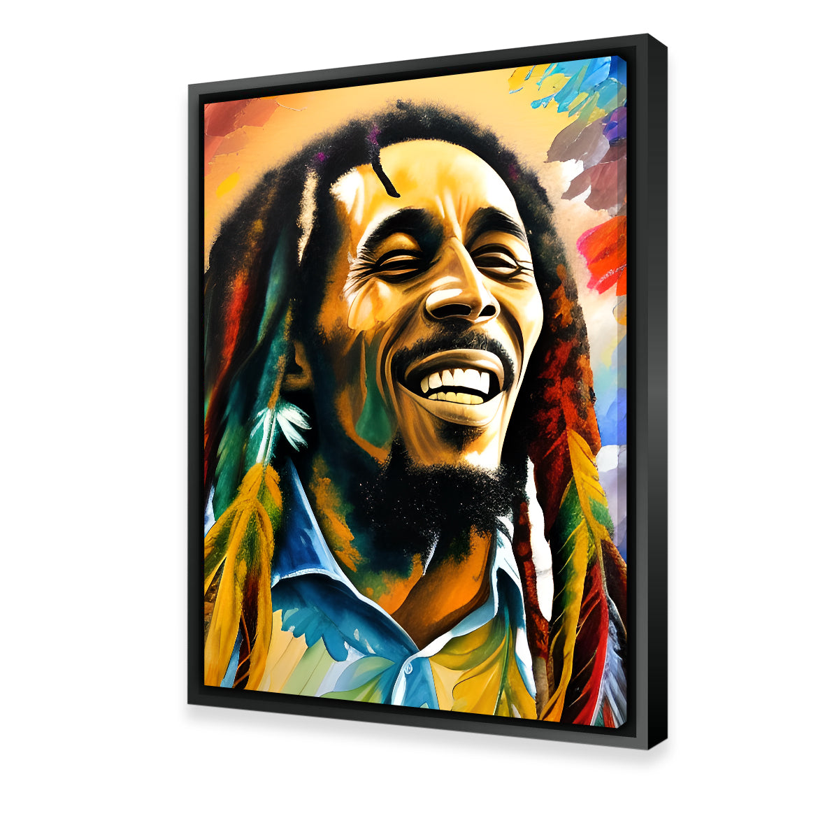 Bob Marley Colorful Wall Art
