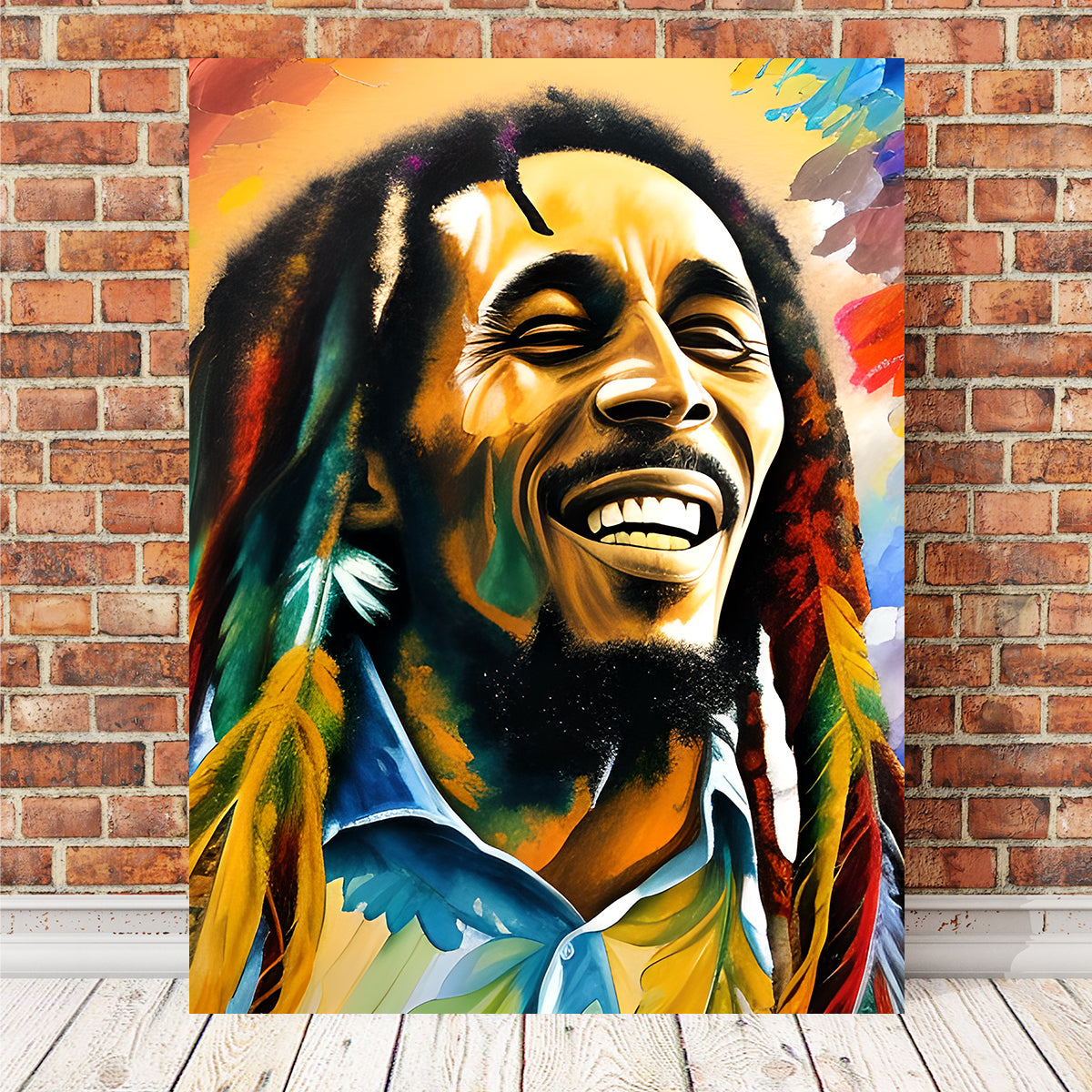 Bob Marley Colorful Wall Art