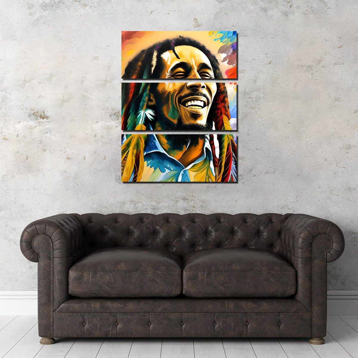 Bob Marley Colorful Wall Art