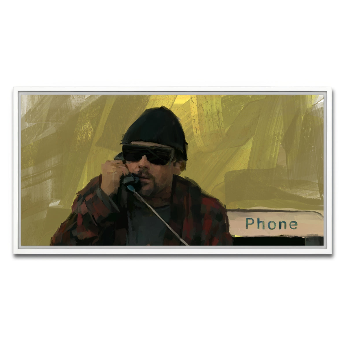AUTO-MOCKUP WHITE | Bob - One Battle After Another | 1 Piece | White Framed Canvas | group=2x1