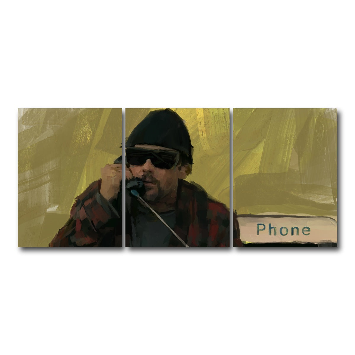 AUTO-MOCKUP WHITE | Bob - One Battle After Another | 3 Piece | Gallery Wrap Canvas | group=18x24