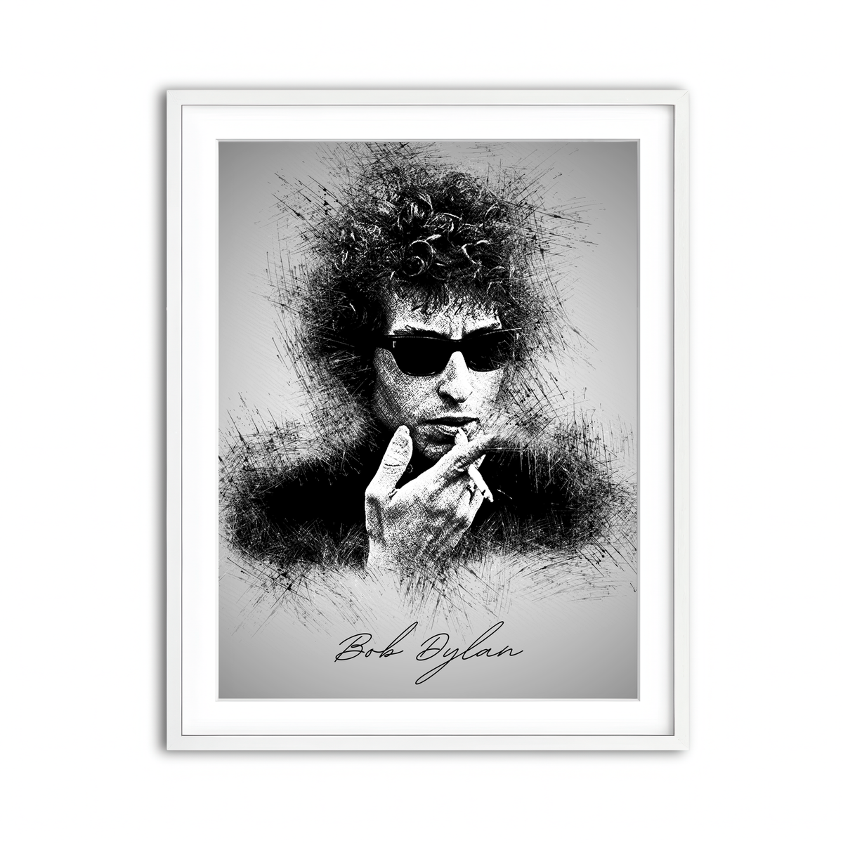 Framed Print 3x4 White
