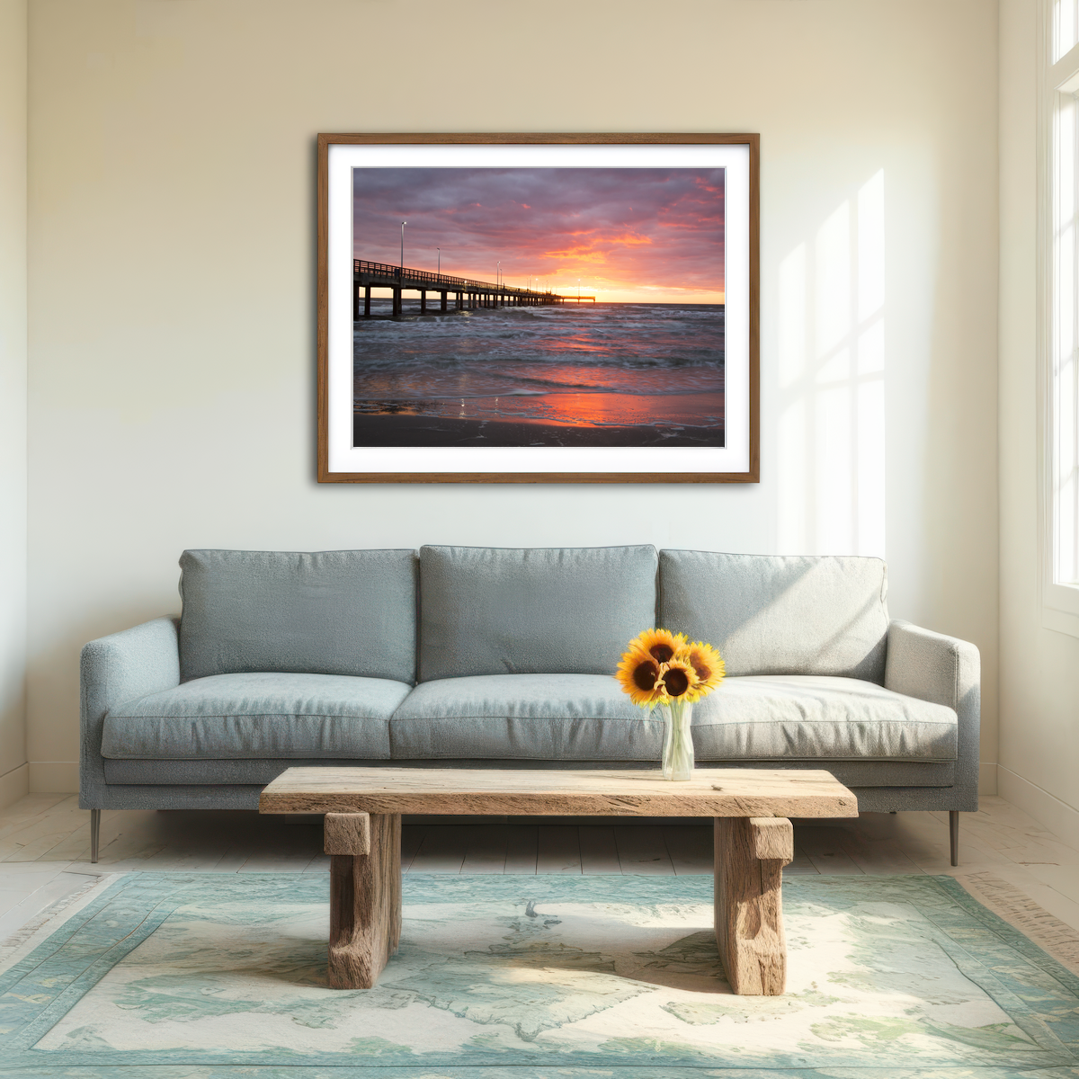 AUTO-MOCKUP ROOM | Bob Hall Pier Corpus Christi Wall Art