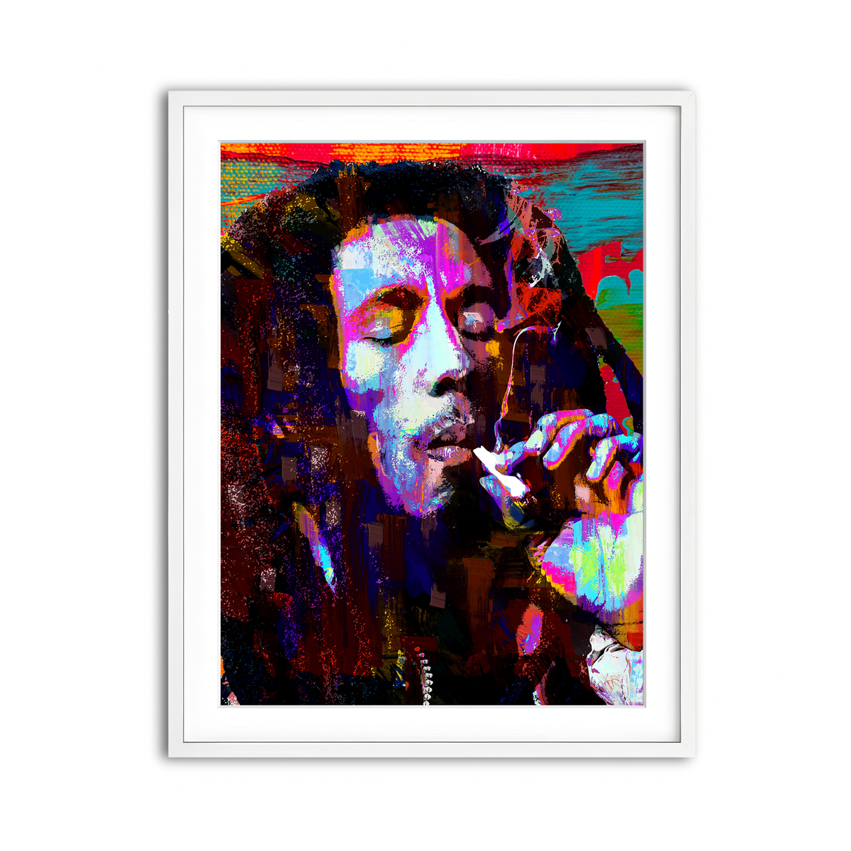 Framed Print 3x4 White