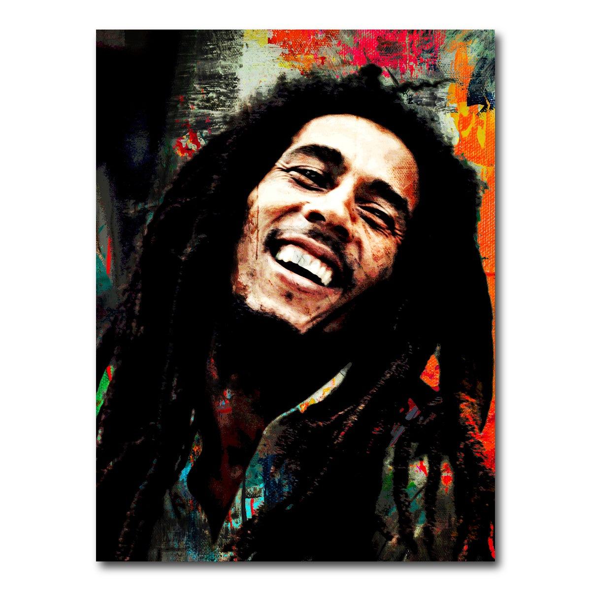 AUTO-MOCKUP WHITE | Bob Marley | 1 Piece | Gallery Wrap Canvas | group=3x4