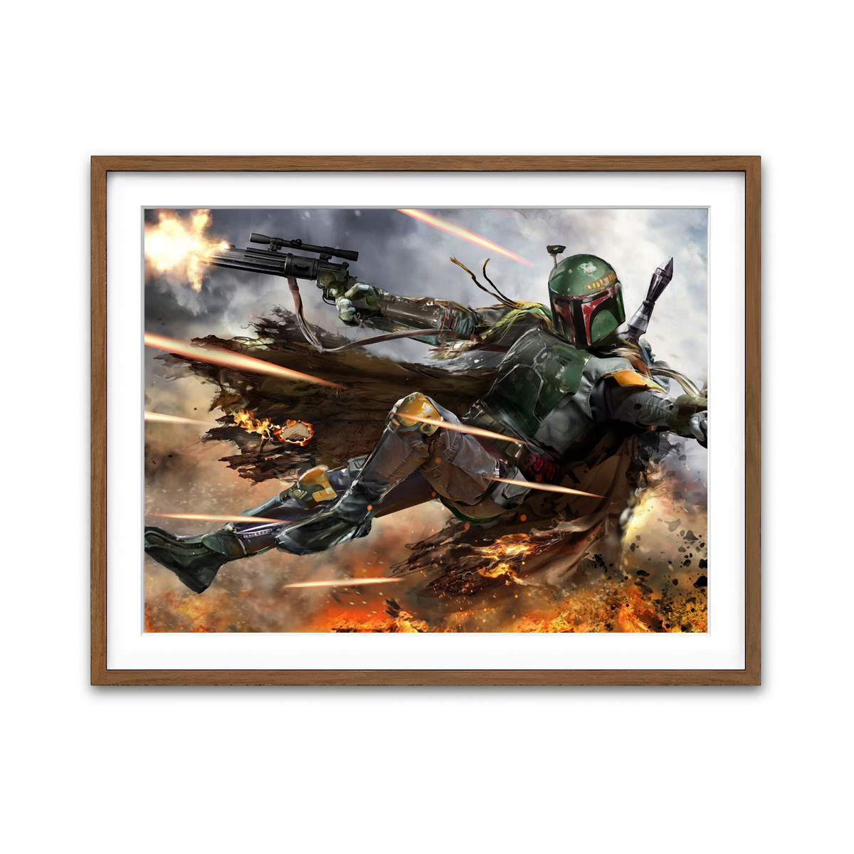 Framed Print 4x3 Walnut