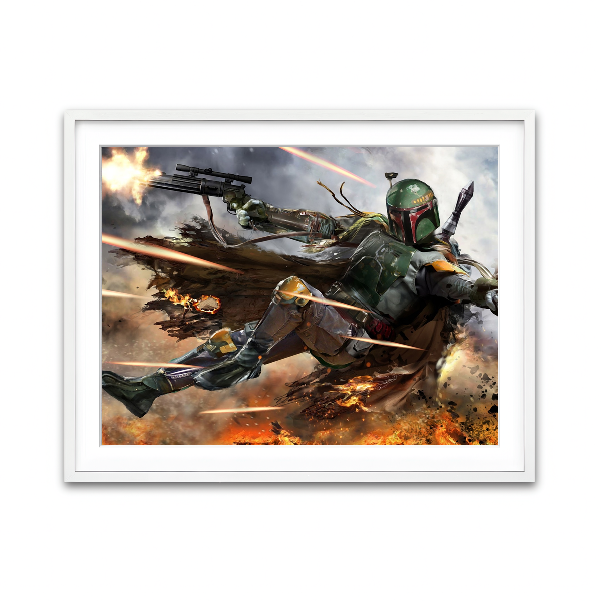 Framed Print 4x3 White