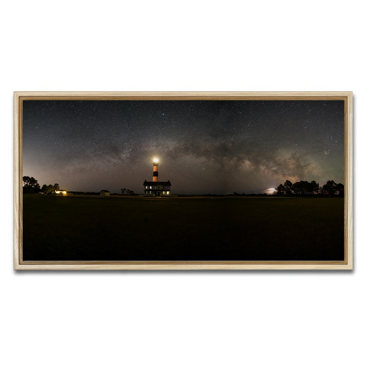 AUTO-MOCKUP WHITE | Bodie Lighthouse | 1 Piece | Natural Framed Canvas | group=2x1