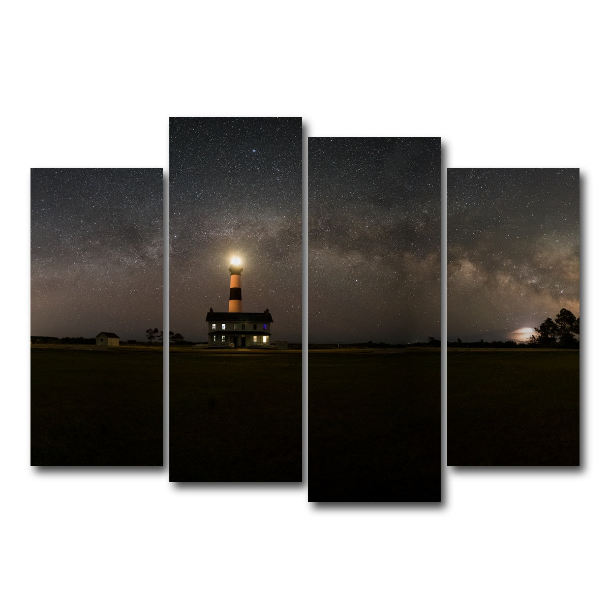 AUTO-MOCKUP WHITE | Bodie Lighthouse | 4 Piece | Gallery Wrap Canvas | group=4_normal