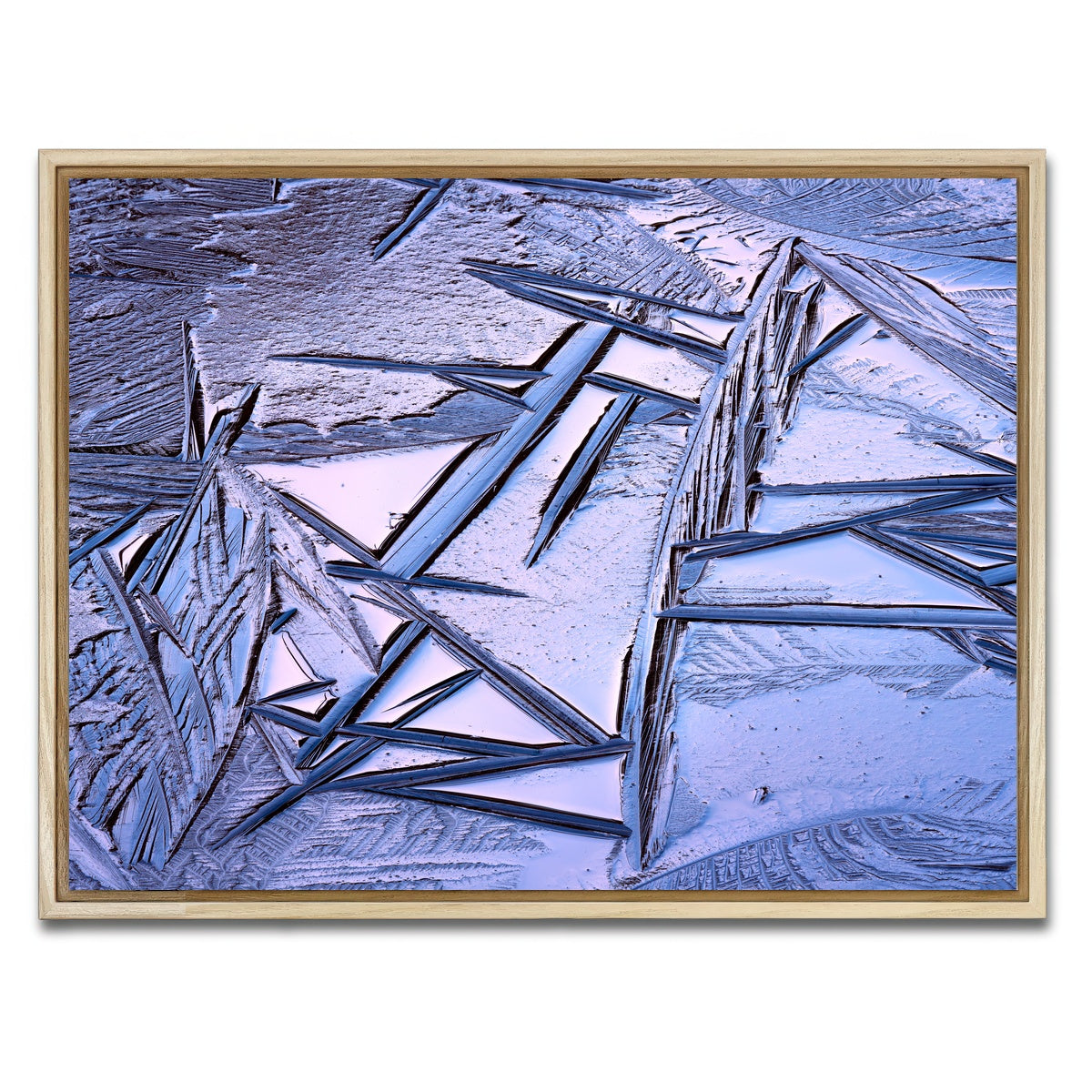 AUTO-MOCKUP WHITE | Bog Ice Morning Reflection | 1 Piece | Natural Framed Canvas | group=4x3