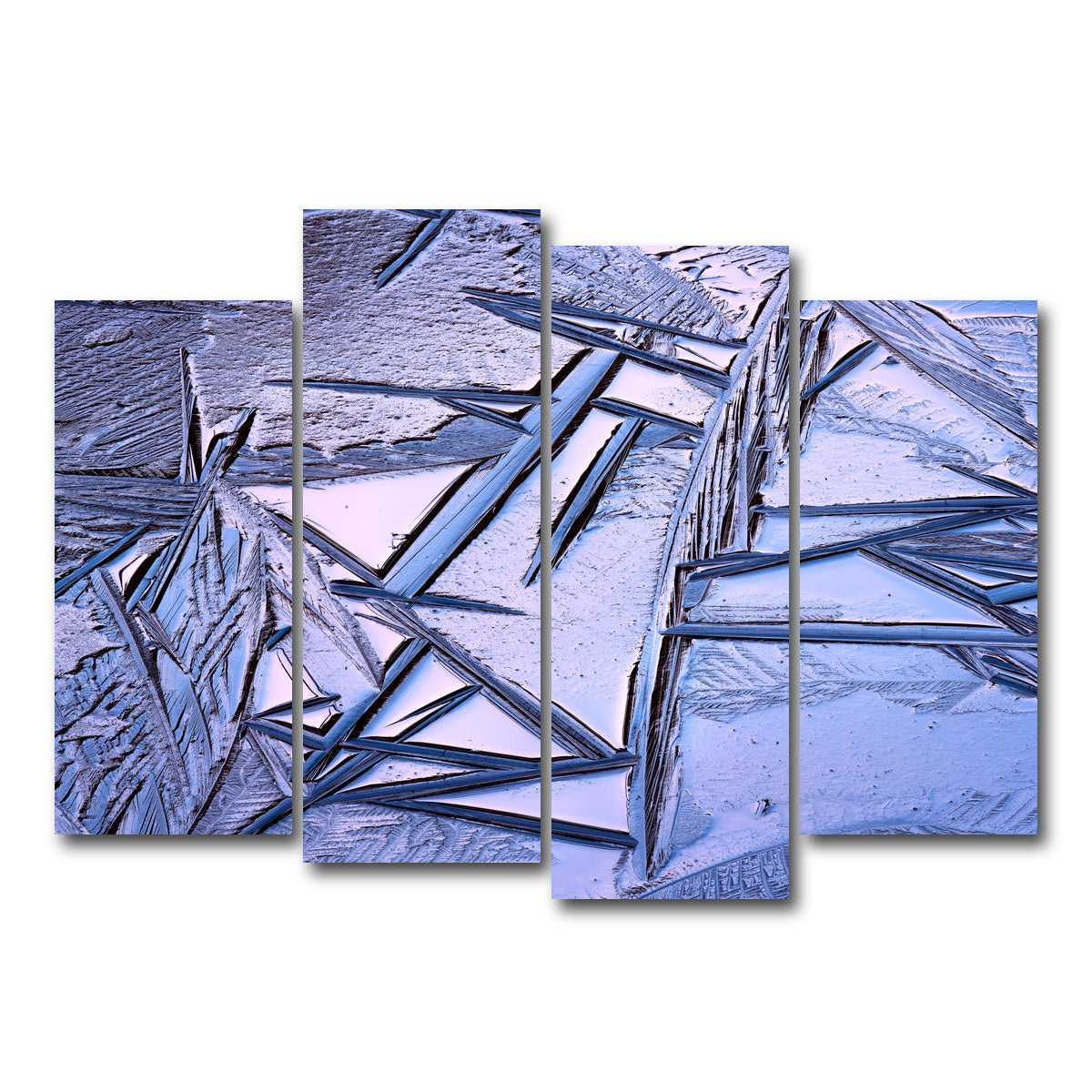 AUTO-MOCKUP WHITE | Bog Ice Morning Reflection | 4 Piece | Gallery Wrap Canvas | group=4_normal