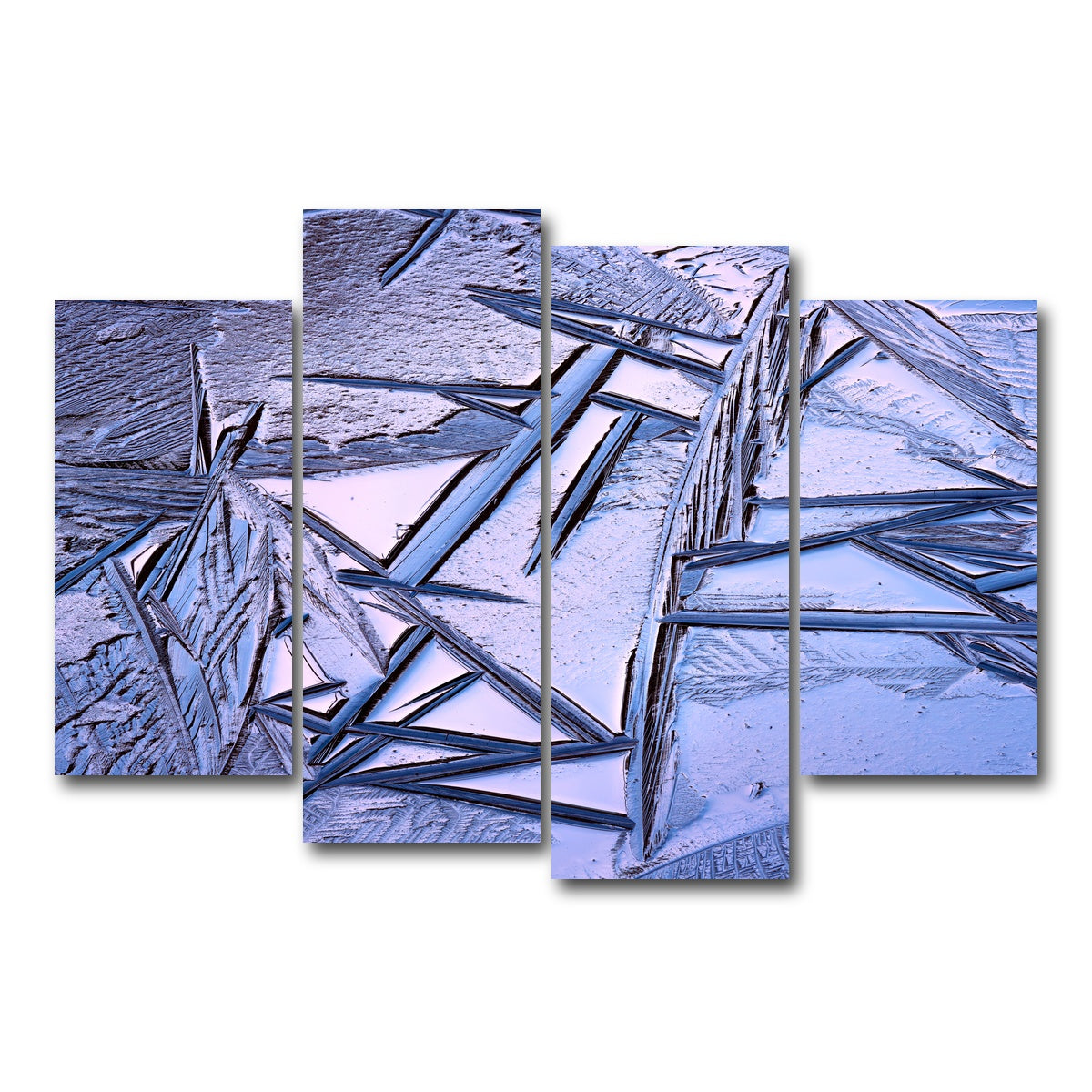 AUTO-MOCKUP WHITE | Bog Ice Morning Reflection | 4 Piece | Gallery Wrap Canvas | group=4_short