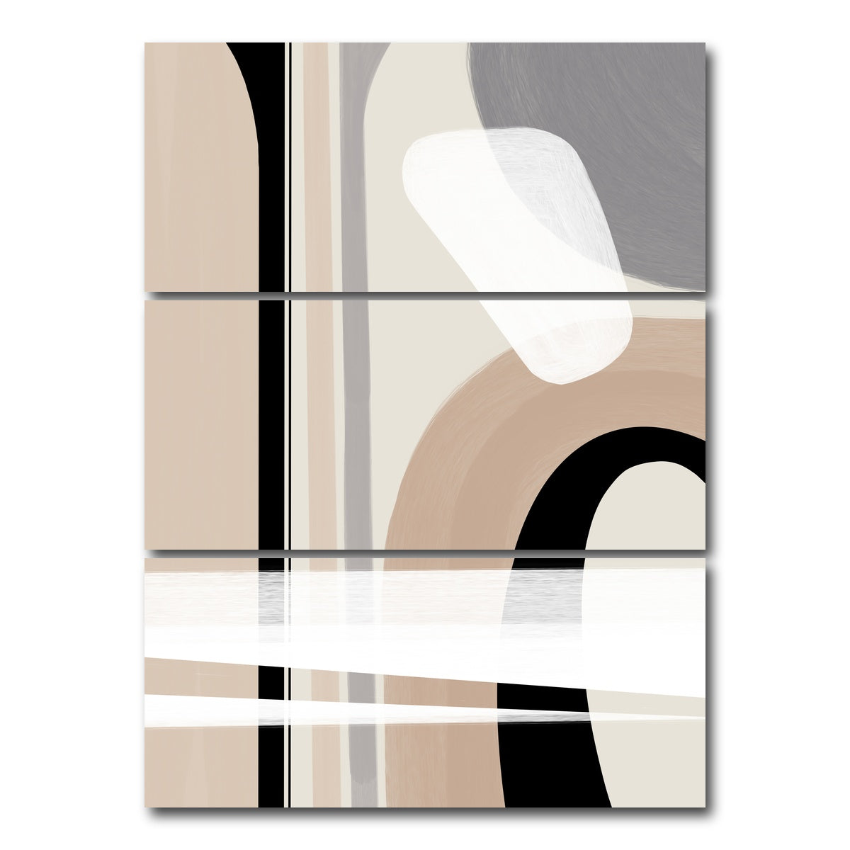 AUTO-MOCKUP WHITE | Boho Style no. 4 - Differences | 3 Piece | Gallery Wrap Canvas | group=8x18_stacked