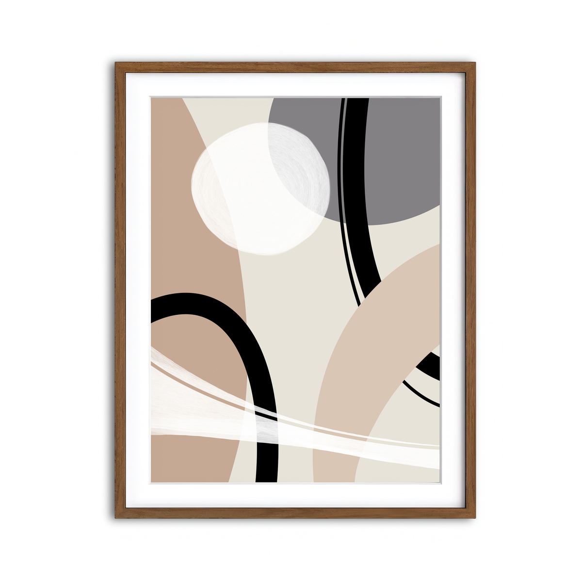 Framed Print 3x4 Walnut