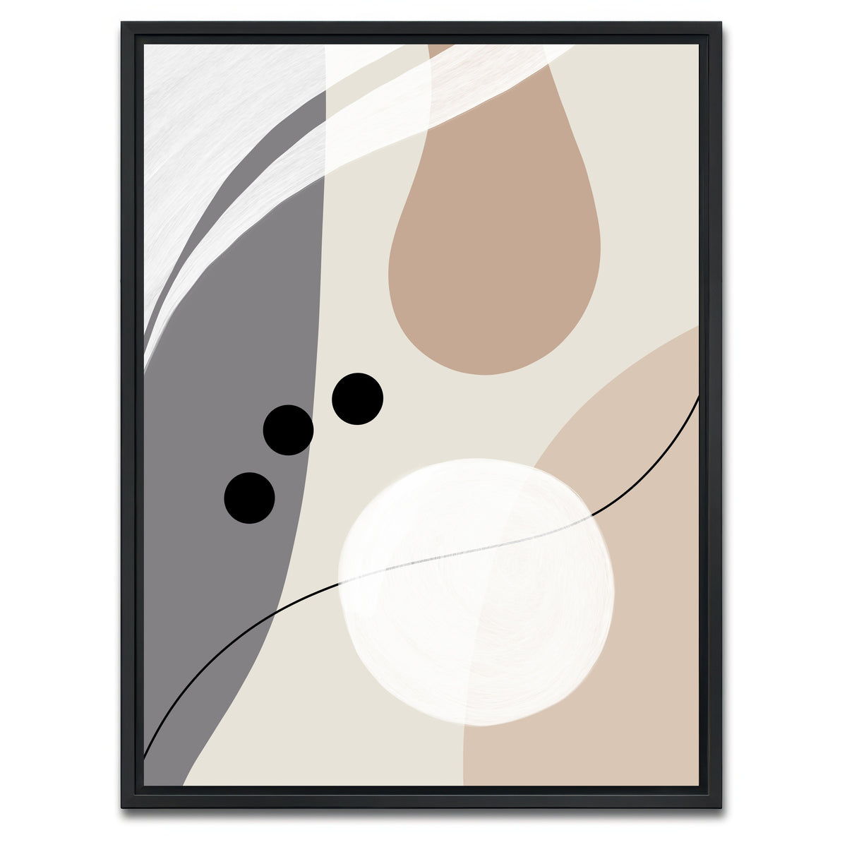 AUTO-MOCKUP WHITE | Boho Style no. 6 - Elegant | 1 Piece | Black Framed Canvas | group=3x4