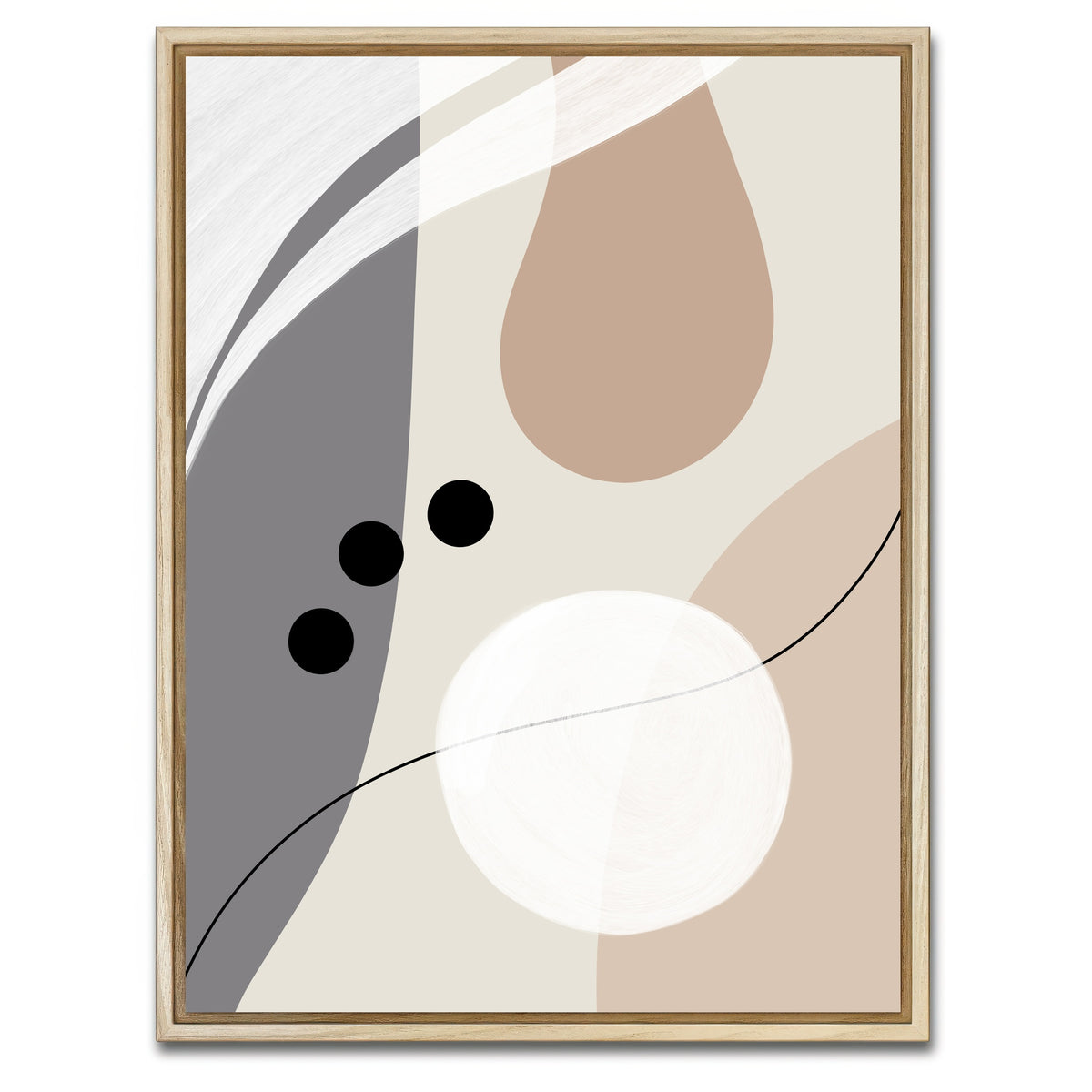 AUTO-MOCKUP WHITE | Boho Style no. 6 - Elegant | 1 Piece | Natural Framed Canvas | group=3x4