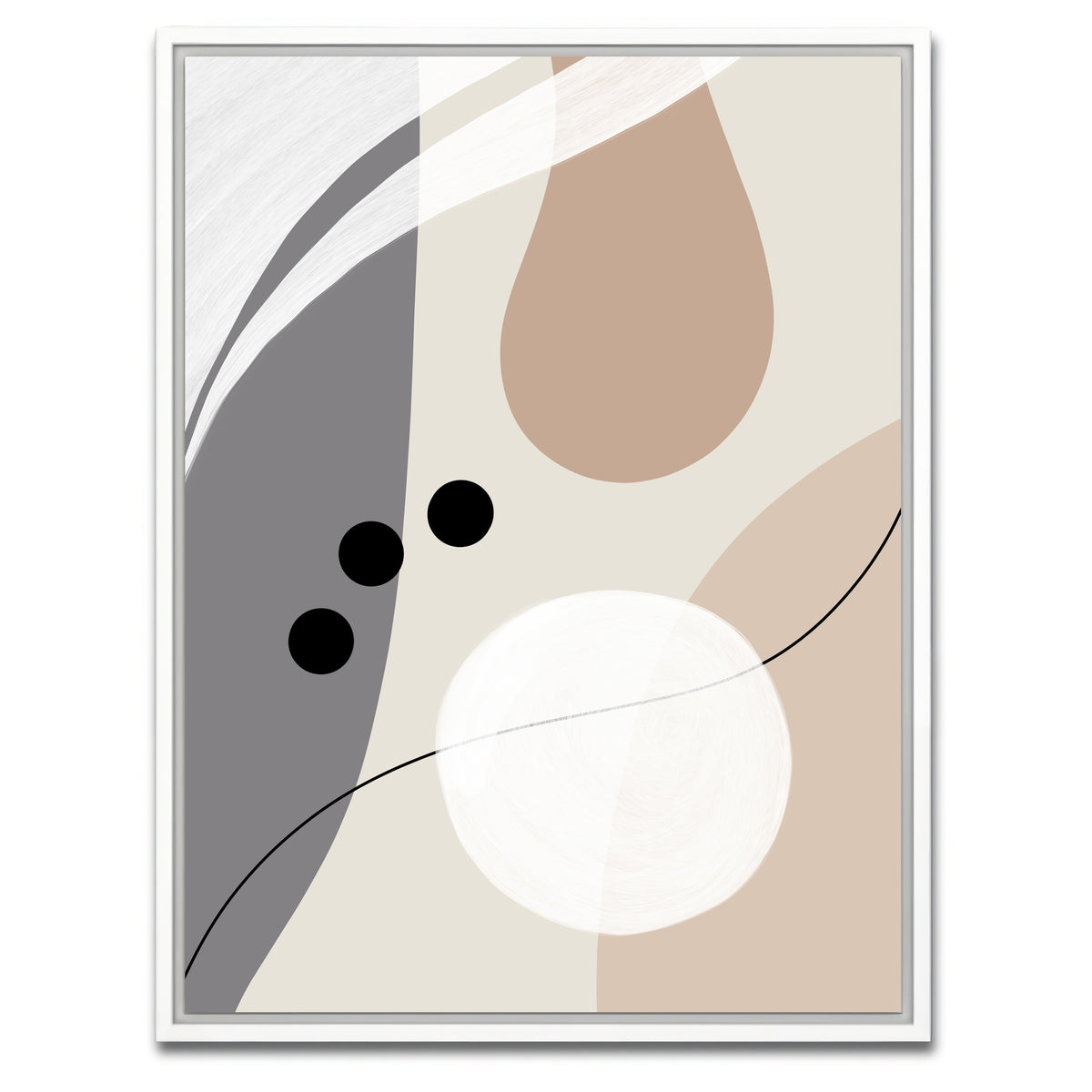 AUTO-MOCKUP WHITE | Boho Style no. 6 - Elegant | 1 Piece | White Framed Canvas | group=3x4