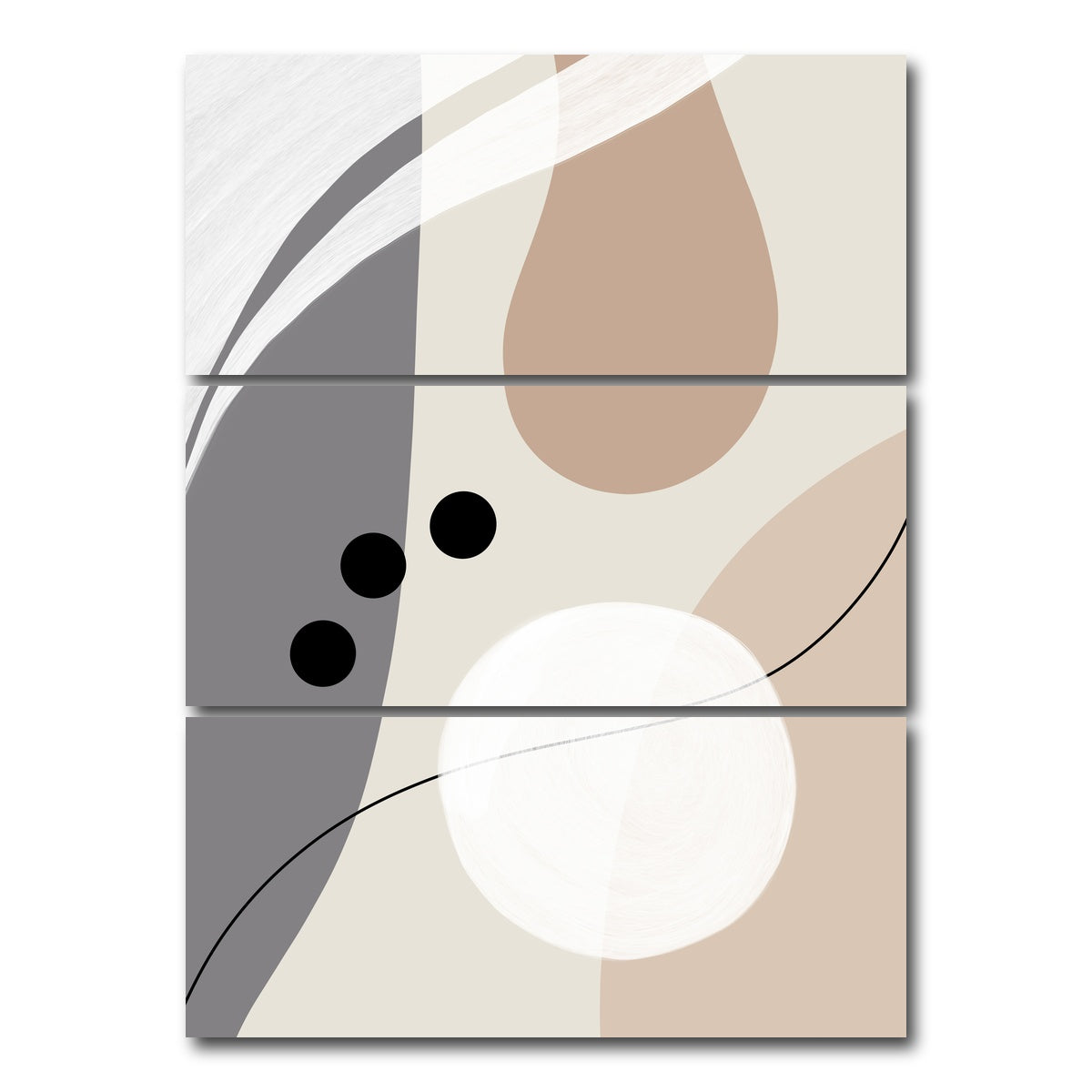 AUTO-MOCKUP WHITE | Boho Style no. 6 - Elegant | 3 Piece | Gallery Wrap Canvas | group=8x18_stacked