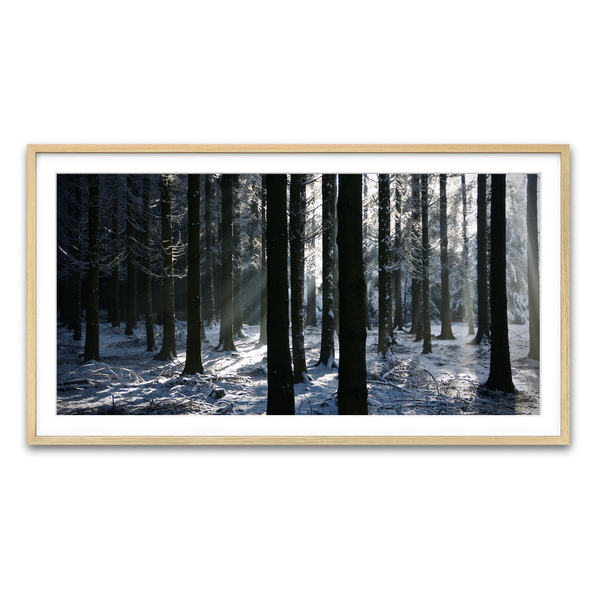 Framed Print 2x1 Natural