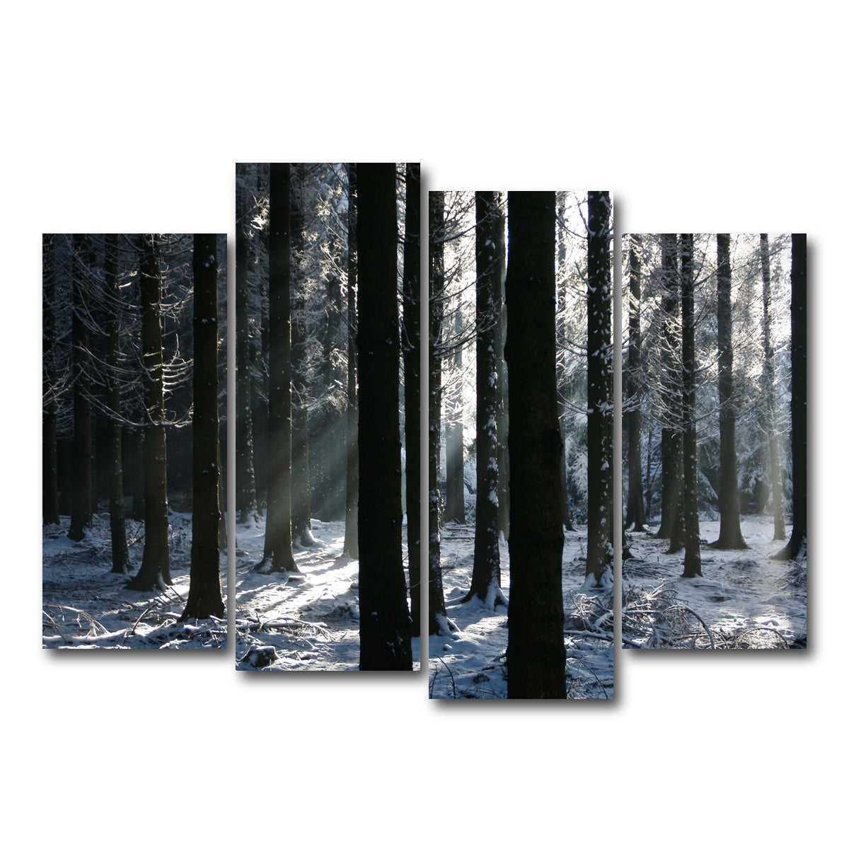 AUTO-MOCKUP WHITE | Bois Jacques Battle of the Bulge | 4 Piece | Gallery Wrap Canvas | group=4_normal