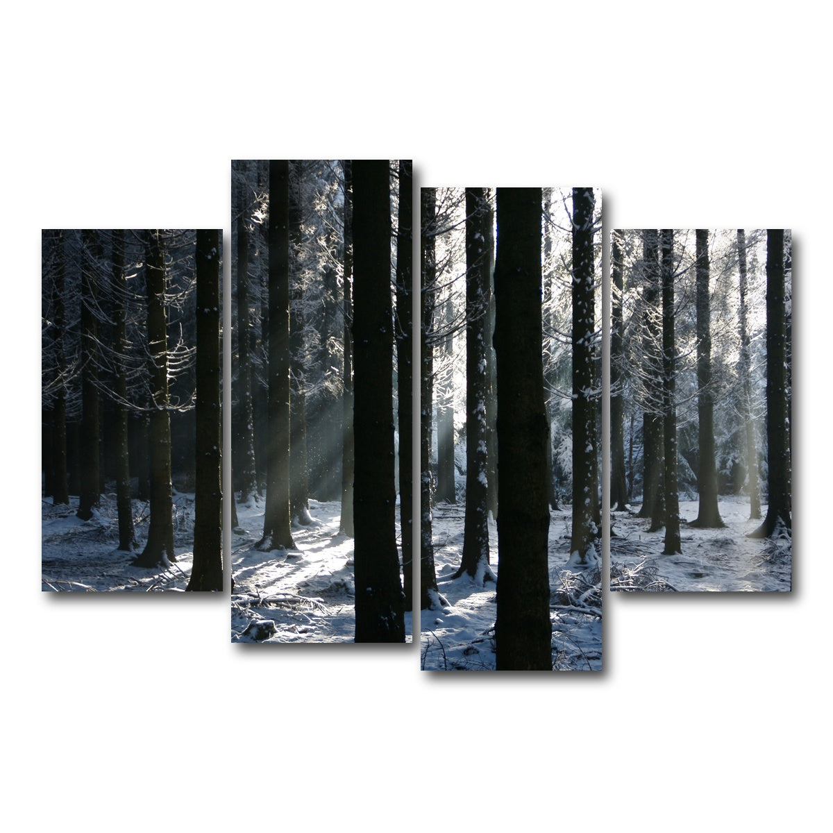 AUTO-MOCKUP WHITE | Bois Jacques Battle of the Bulge | 4 Piece | Gallery Wrap Canvas | group=4_short