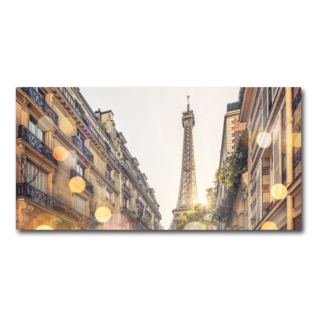 AUTO-MOCKUP WHITE | Bokeh In Paris | 1 Piece | Gallery Wrap Canvas | group=2x1