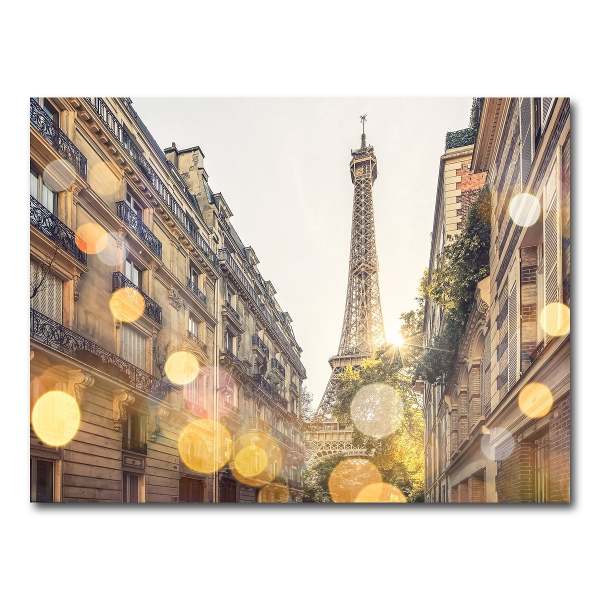 AUTO-MOCKUP WHITE | Bokeh In Paris | 1 Piece | Gallery Wrap Canvas | group=4x3