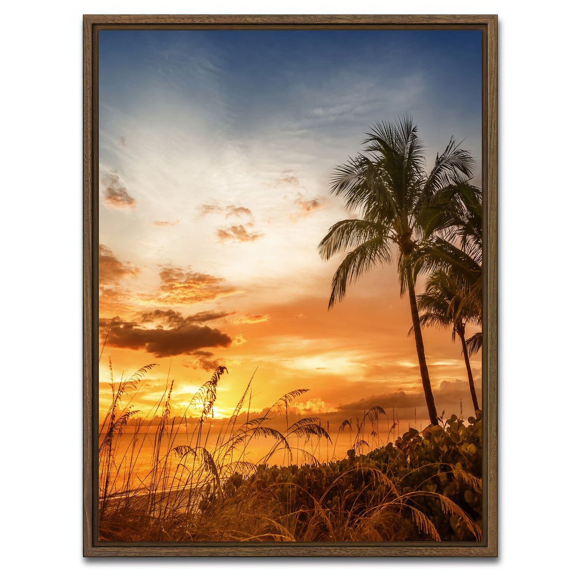 AUTO-MOCKUP WHITE | Bonita Beach | 1 Piece | Walnut Framed Canvas | group=3x4