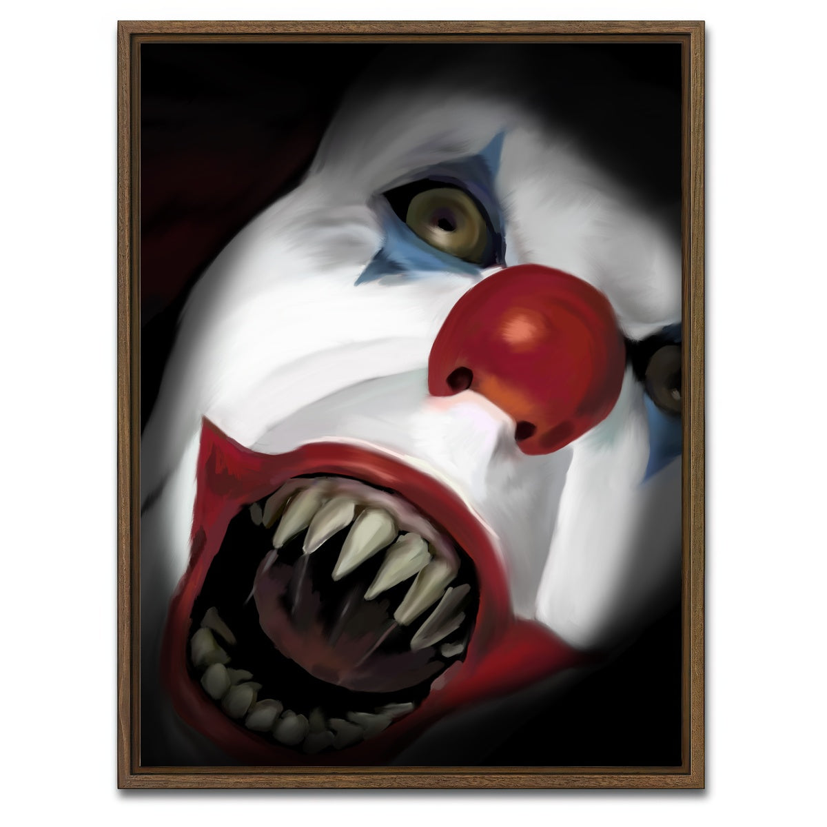 AUTO-MOCKUP WHITE | Boo | 1 Piece | Walnut Framed Canvas | group=3x4