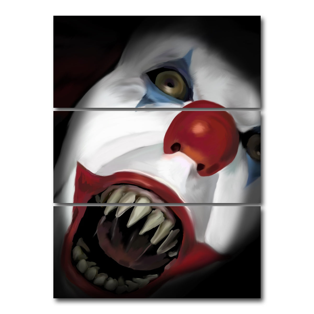 AUTO-MOCKUP WHITE | Boo | 3 Piece | Gallery Wrap Canvas | group=8x18_stacked