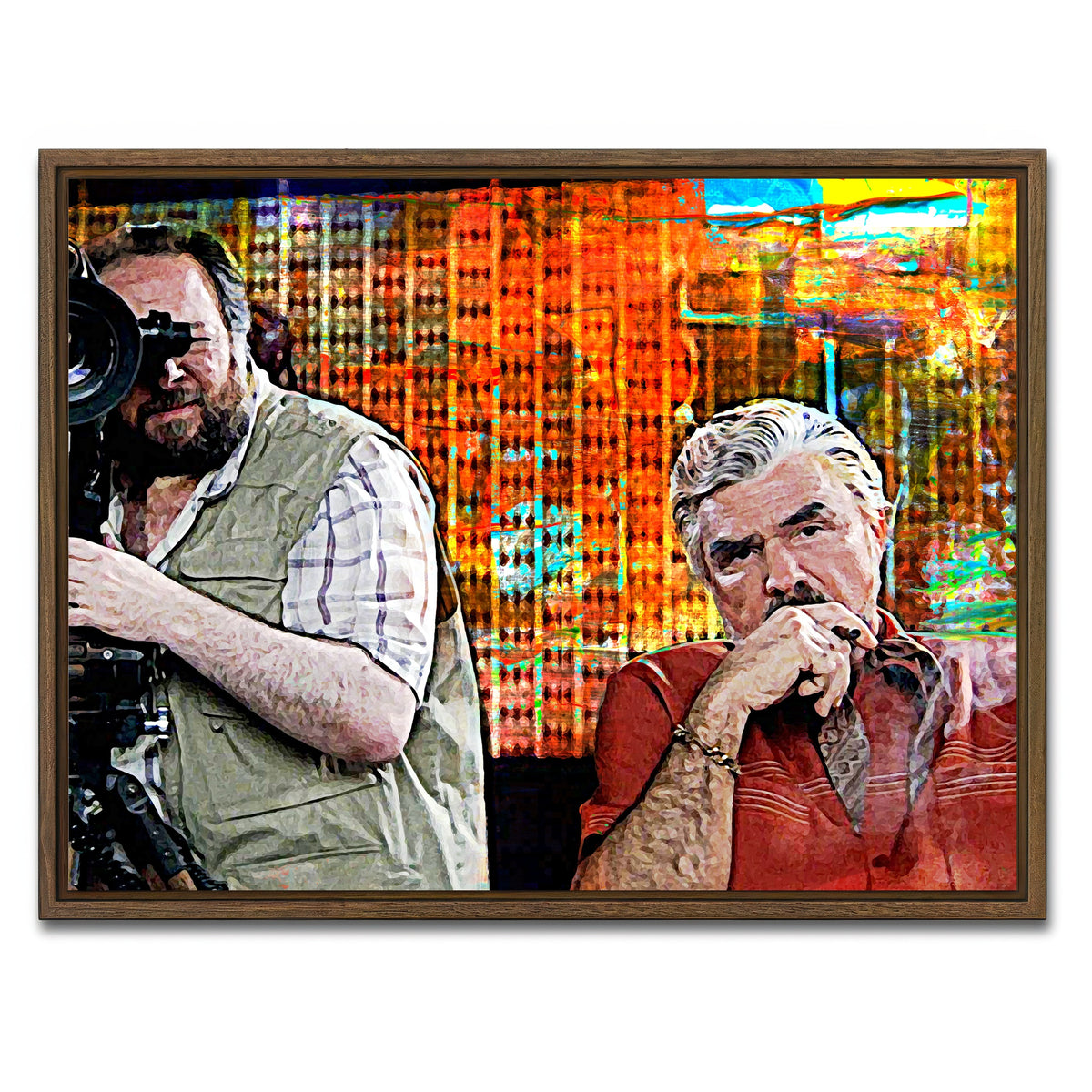 AUTO-MOCKUP WHITE | Boogie Nights | 1 Piece | Walnut Framed Canvas | group=4x3