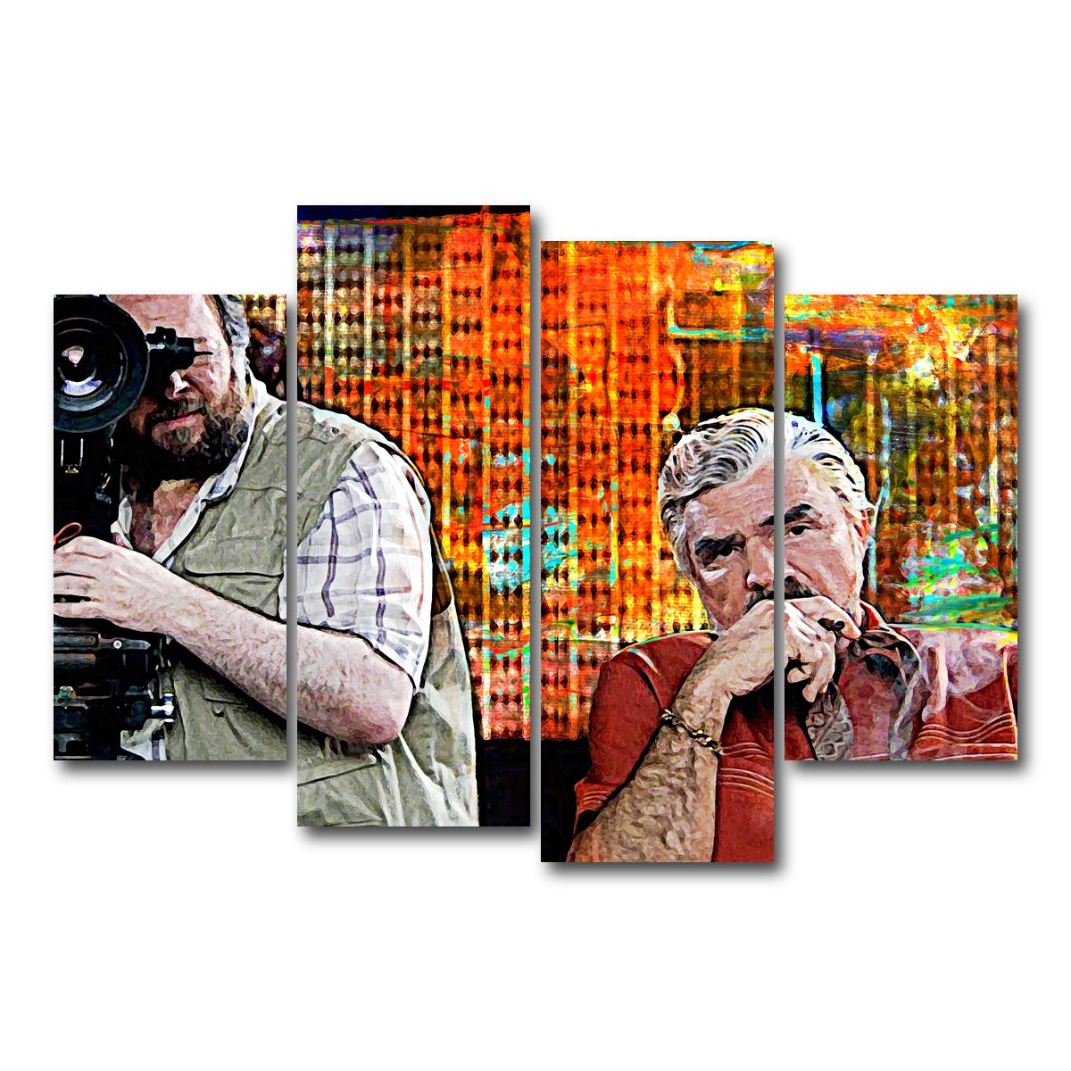 AUTO-MOCKUP WHITE | Boogie Nights | 4 Piece | Gallery Wrap Canvas | group=4_short