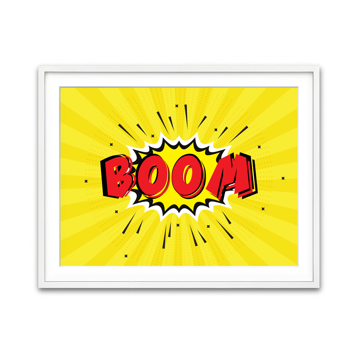 Framed Print 4x3 White