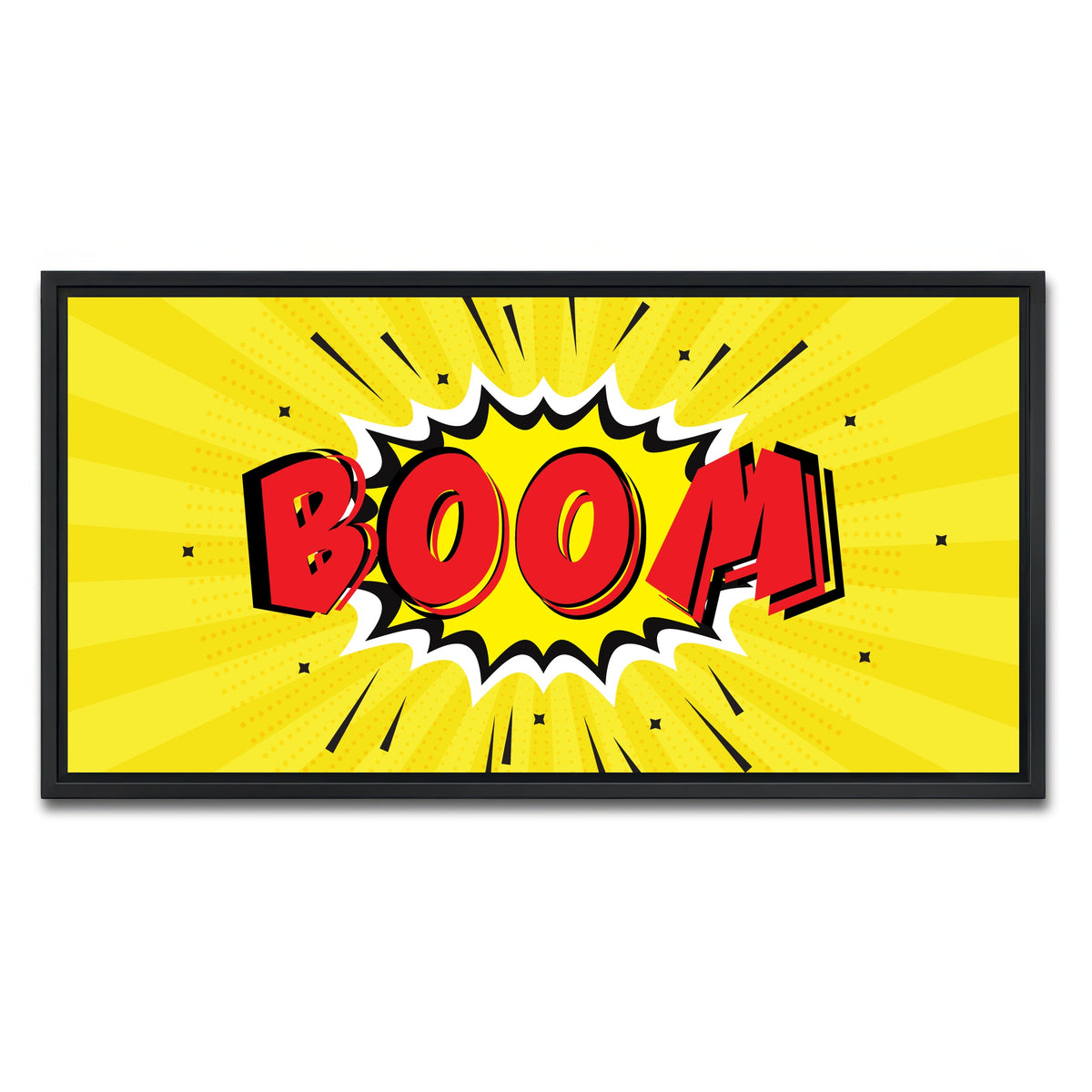 AUTO-MOCKUP WHITE | Boom | 1 Piece | Black Framed Canvas | group=2x1