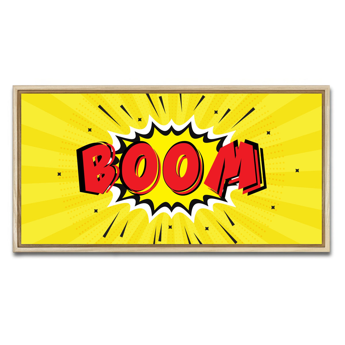 AUTO-MOCKUP WHITE | Boom | 1 Piece | Natural Framed Canvas | group=2x1